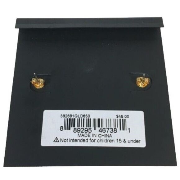 Coach Signature C Stud Earrings Rose Quartz Pink NWT - Picture 3 of 3